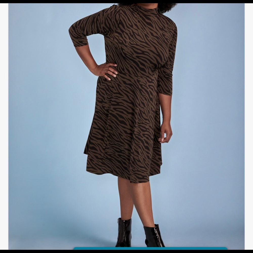Eloquii fit and flare dress!